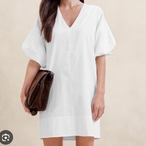 Banana Republic Livia Poplin Mini Dress Sz Small Petite